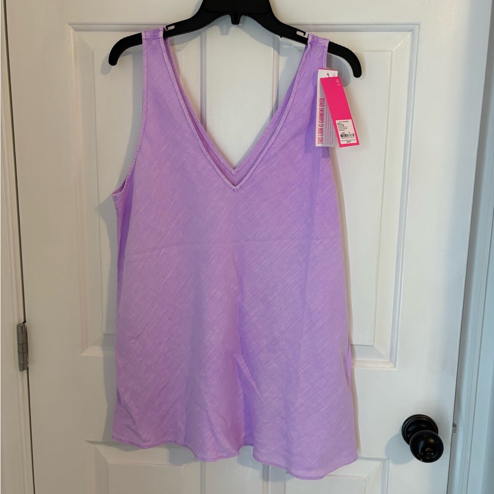 Lilly Pulitzer linen top new with tags XL